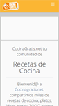 Mobile Screenshot of cocinagratis.net