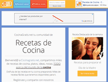 Tablet Screenshot of cocinagratis.net